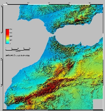Morocco Topography